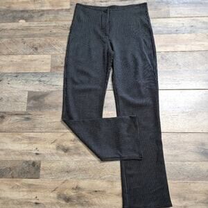VINTAGE FH Clothing Co Womens Pants Black White Pinstriped Stretch Medium